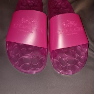 Women's pink Coach saddles size 9B